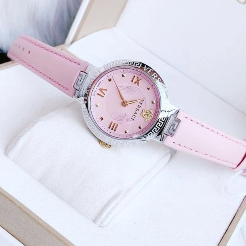 Versace Women's Pink 36mm Watch! New w/ box